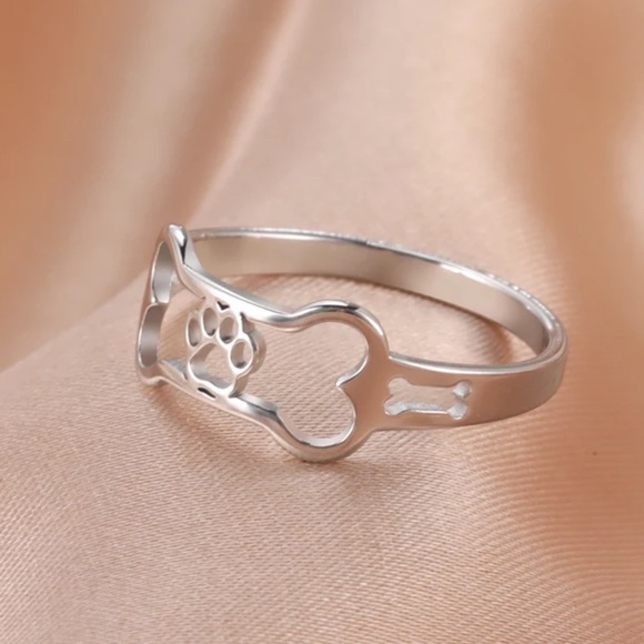 🐾 DOG PAWPRINT RING - Picture 2 of 6